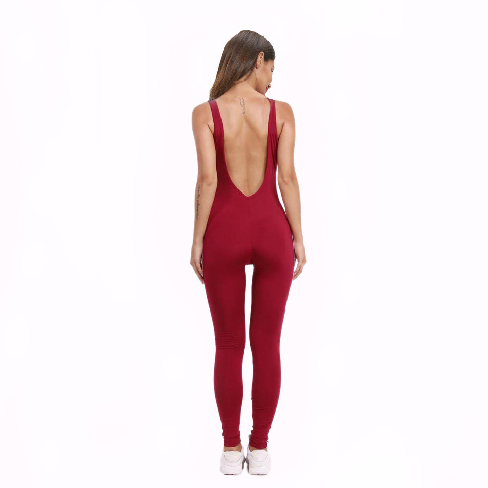 SZ60182-1 Backless Stripe Jumpsuit